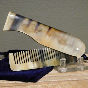 Foxy Pin, Folding Comb, Gold Tone Clip On Earring